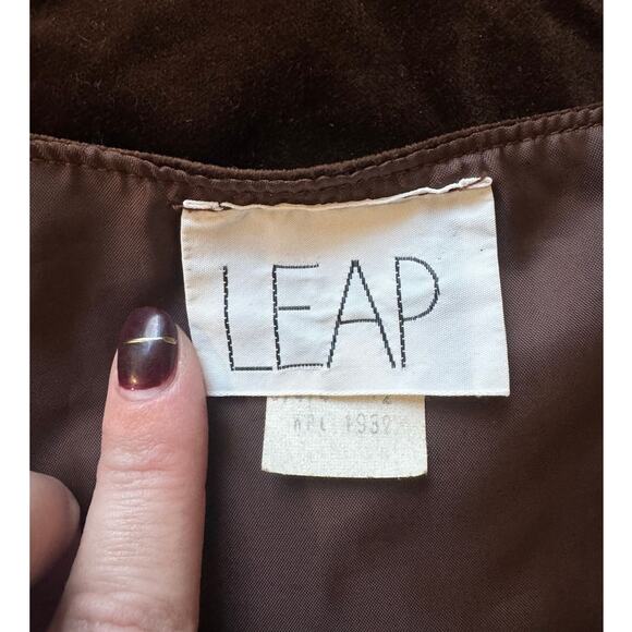 Vintage | 100% Cotton Unisex Brown Velvet Vest | Size 12 - Picture 4 of 5